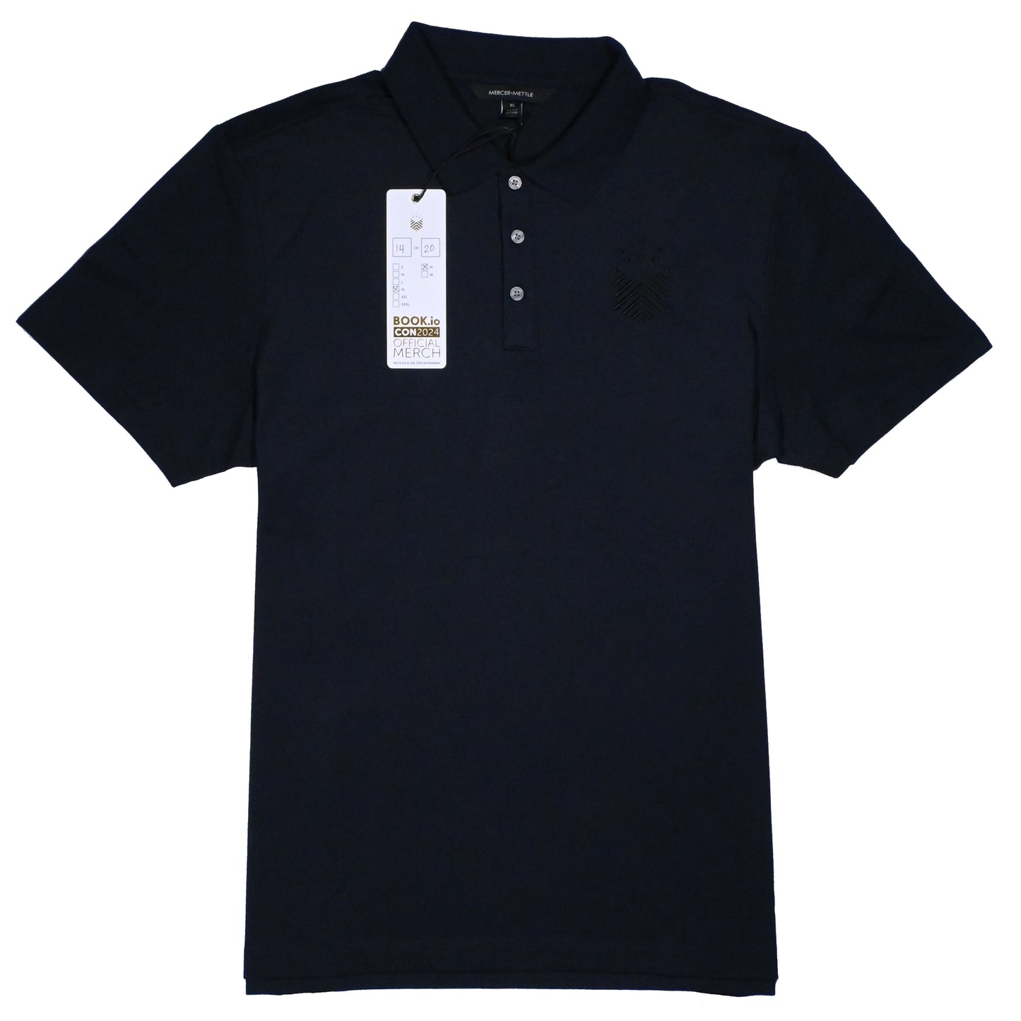 Book.io Men's Black Polo Shirt (Book.io Conference 2024 Exclusive)
