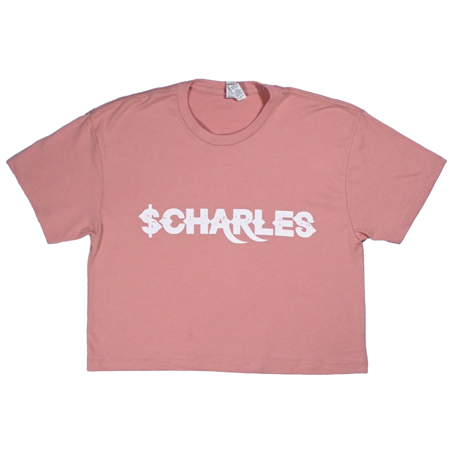 Stuff.io x $CHARLES Women's Pink Crop Top